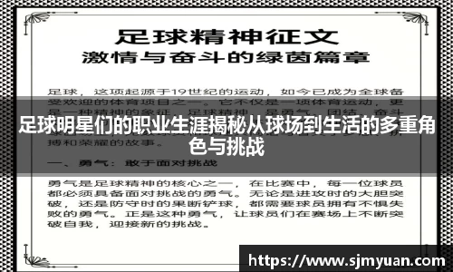 足球明星们的职业生涯揭秘从球场到生活的多重角色与挑战